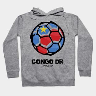 Congo DR Football Country Flag Hoodie